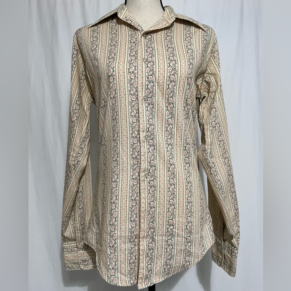 Glenbrooke Imperial Brills Colony Button Vintage Yellow Button Down Longsleeve